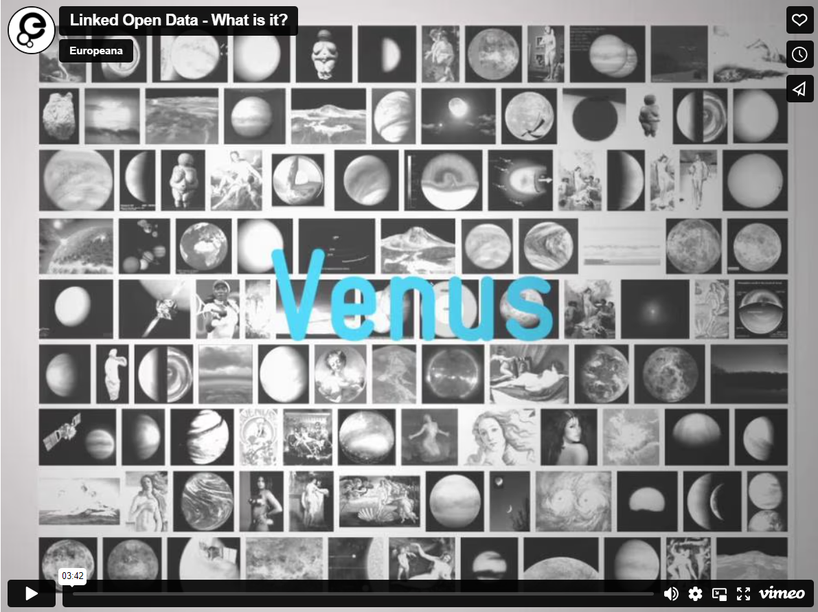 A video by Europeana Pro providing an introduction to Linked Open Data